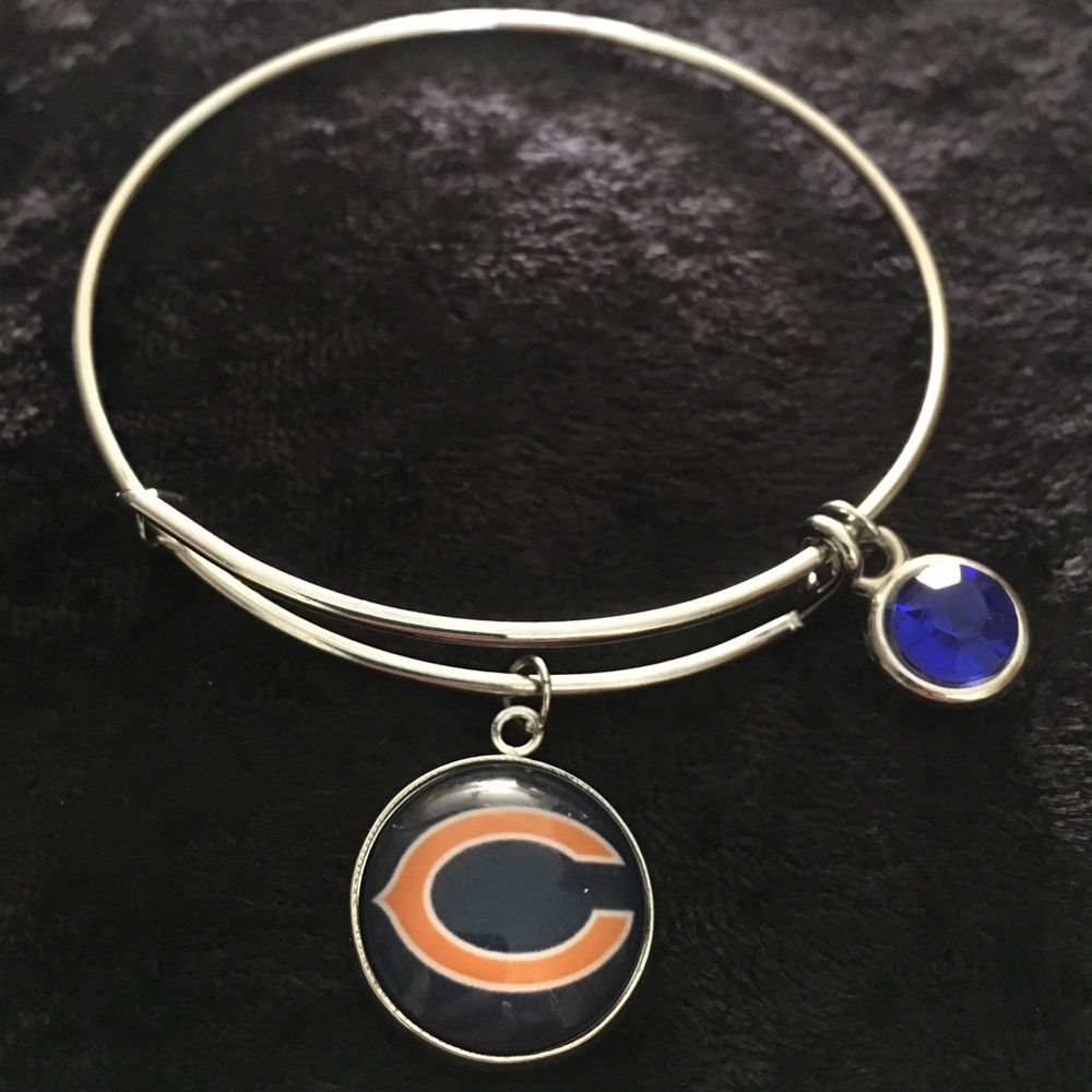 Chicago Bears Adjustable Bangle Bracelets.